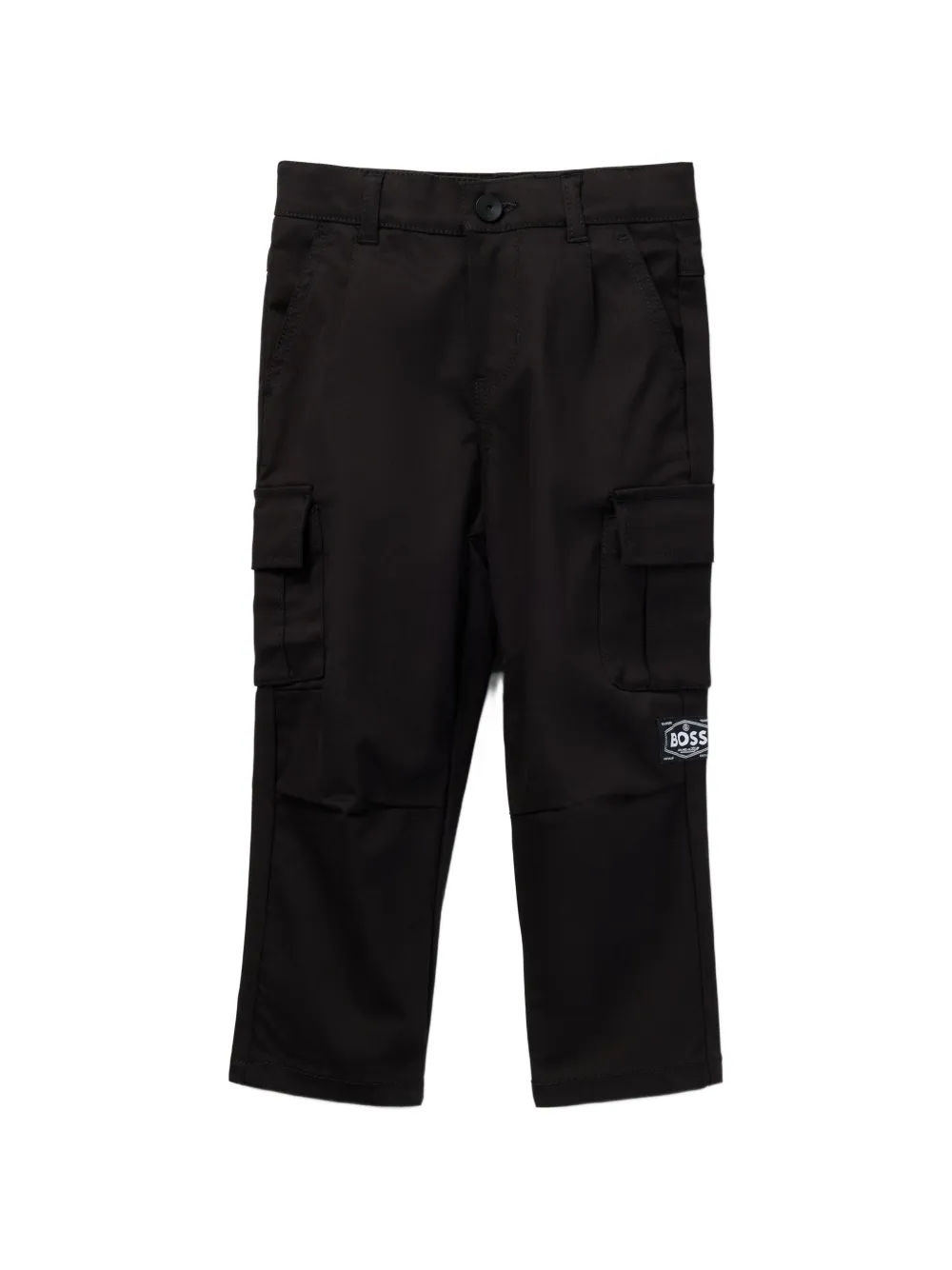 BOSS Kidswear Straight cargo broek Zwart