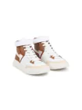 Chloé Kids panelled high-top sneakers - White