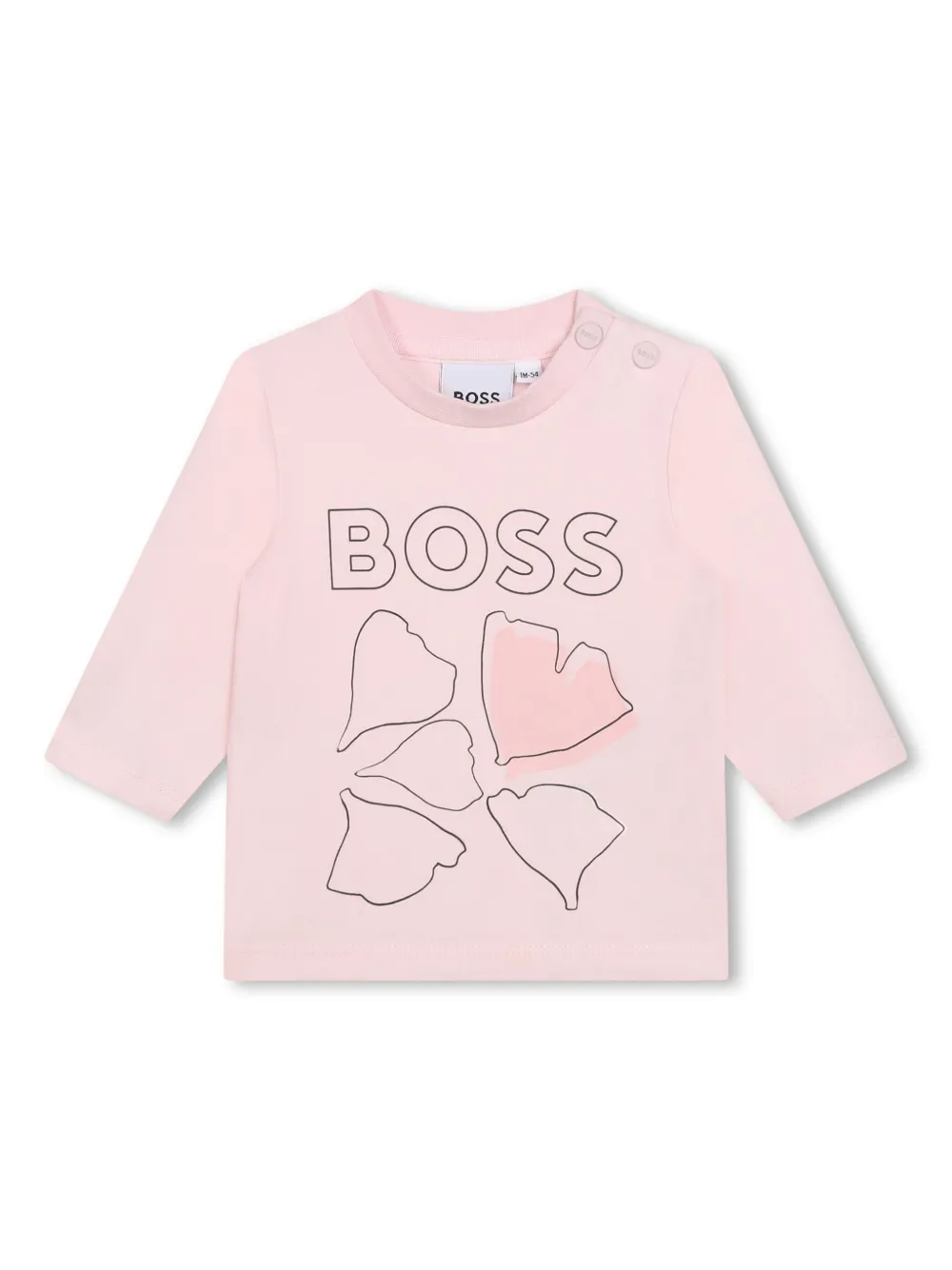 Shop Bosswear Logo-print T-shirt In Pink