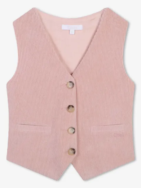 Chloé Kids waistcoat buttoned jacket