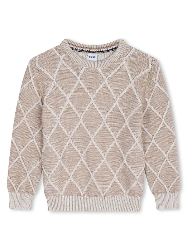 Boss jumper grey sale