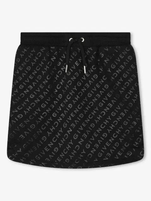 Givenchy Kids all-over logo print skirt