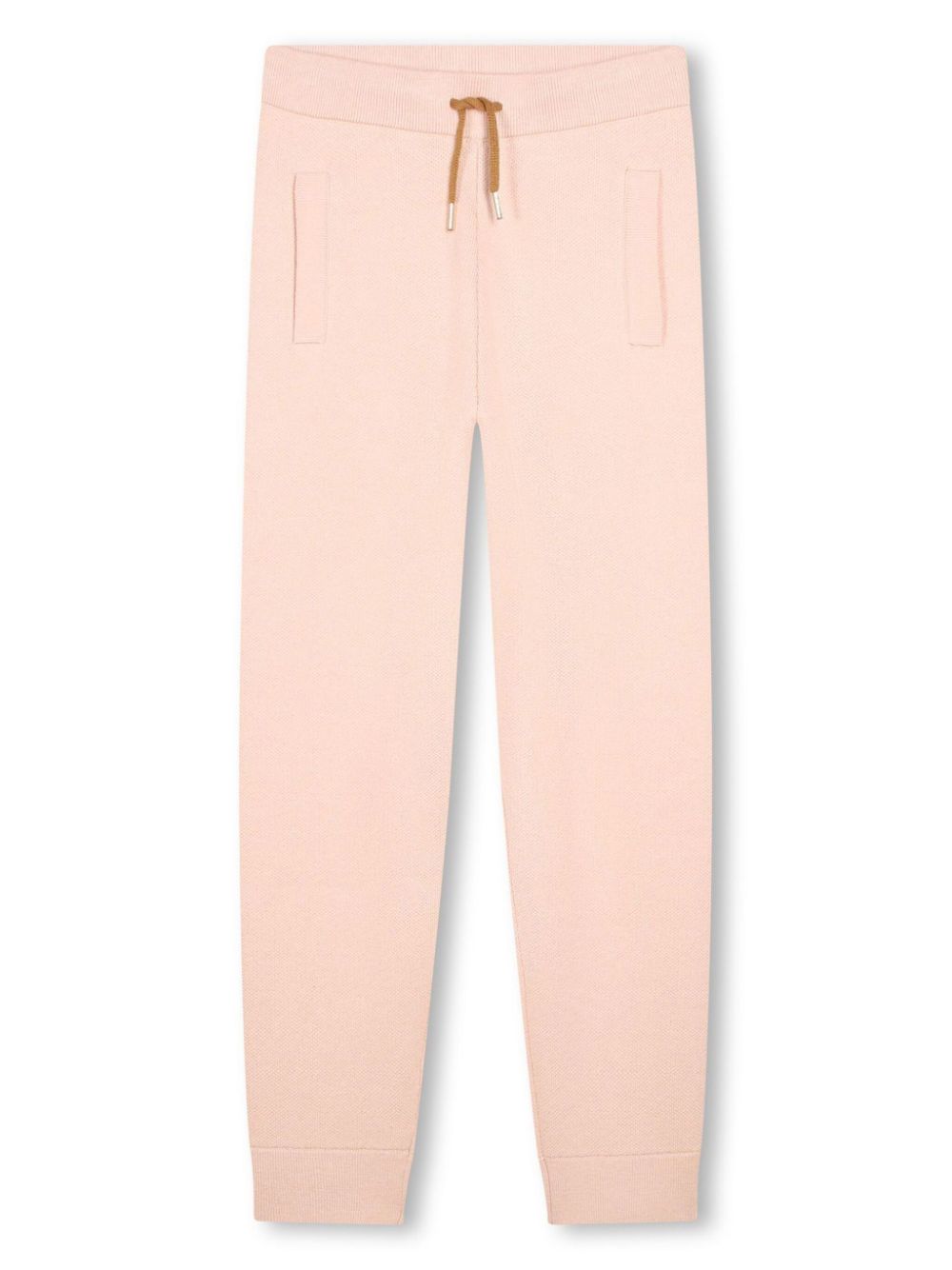 Chloé Kids drawstring knit track pants - Pink