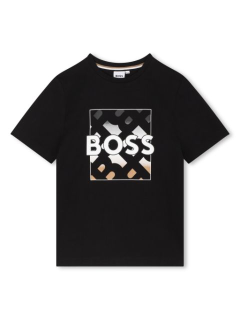 BOSS Kidswear logo-print cotton T-shirt 