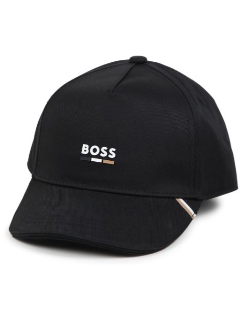 BOSS Kidswear logo-print twill cap