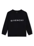 Givenchy Kids logo-print jersey sweatshirt - Black
