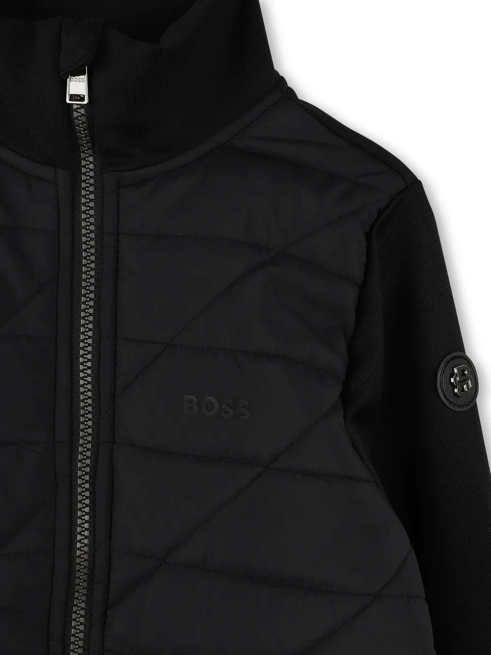 BOSS Kidswear Jack met monogram en rits Zwart