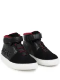 BOSS Kidswear logo-lettering high-top sneakers - Black