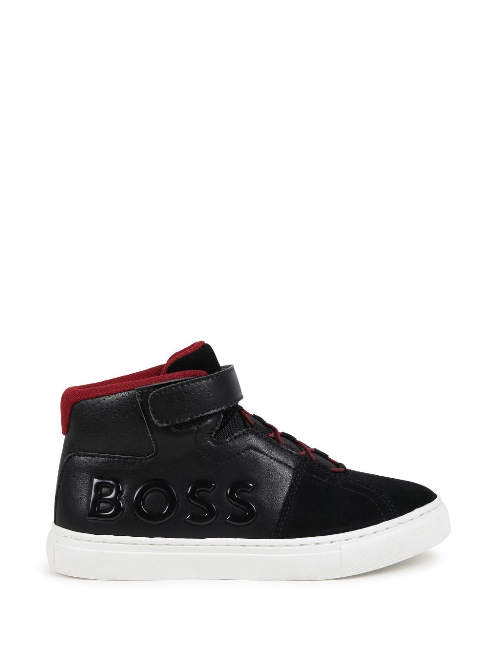 BOSS Kidswear High-top sneakers Zwart