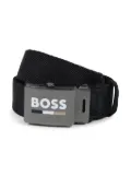 BOSS Kidswear log-buckle adjustable belt - Blue