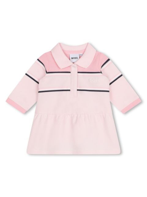 BOSS Kidswear logo-embroidered polo dress