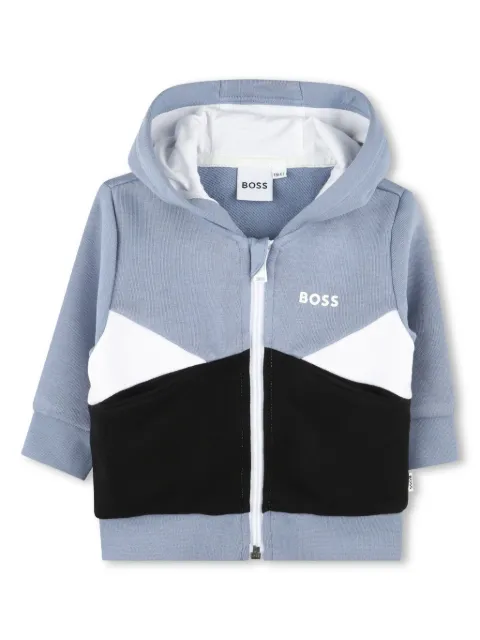 BOSS Kidswear هودي بشرائط مخيوطة