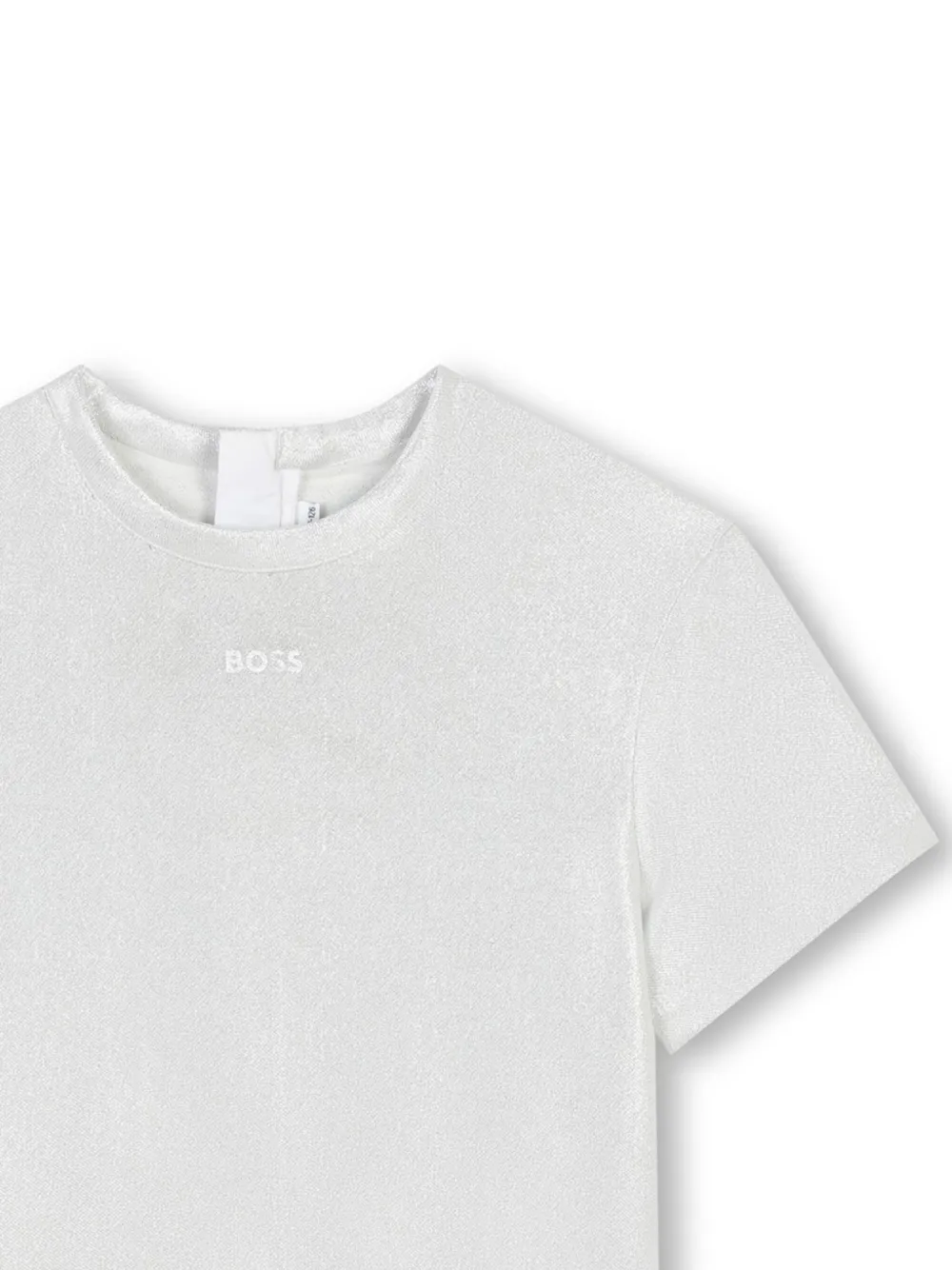 BOSS Kidswear T-shirtjurk met logo Wit