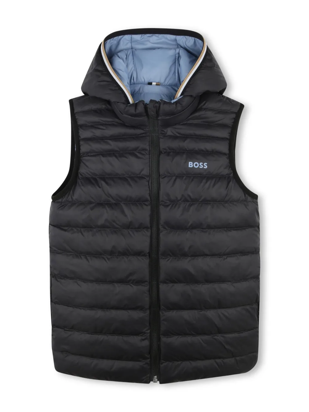 BOSS Kidswear Omkeerbare bodywarmer Grijs