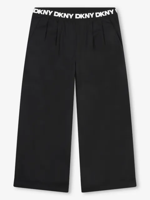 Dkny Kids logo腰边阔腿裤