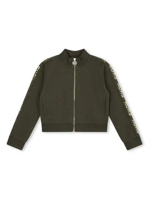 Michael Kors Kids logo-embellished zip-up sweatshirt