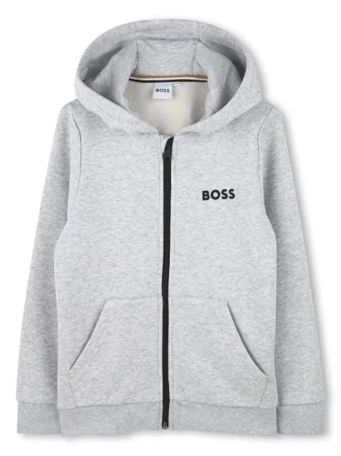 BOSS Kidswear zip-up hoodie