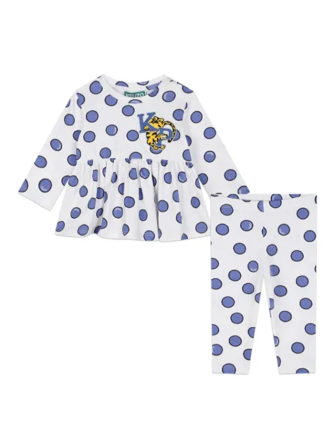 Kenzo Kids cotton leggings and blouse set