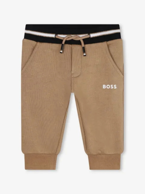 BOSS Kidswear pantalones con logo estampado