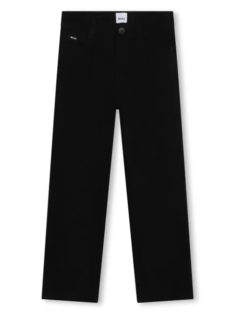 BOSS Kidswear mid-rise straight-leg jeans