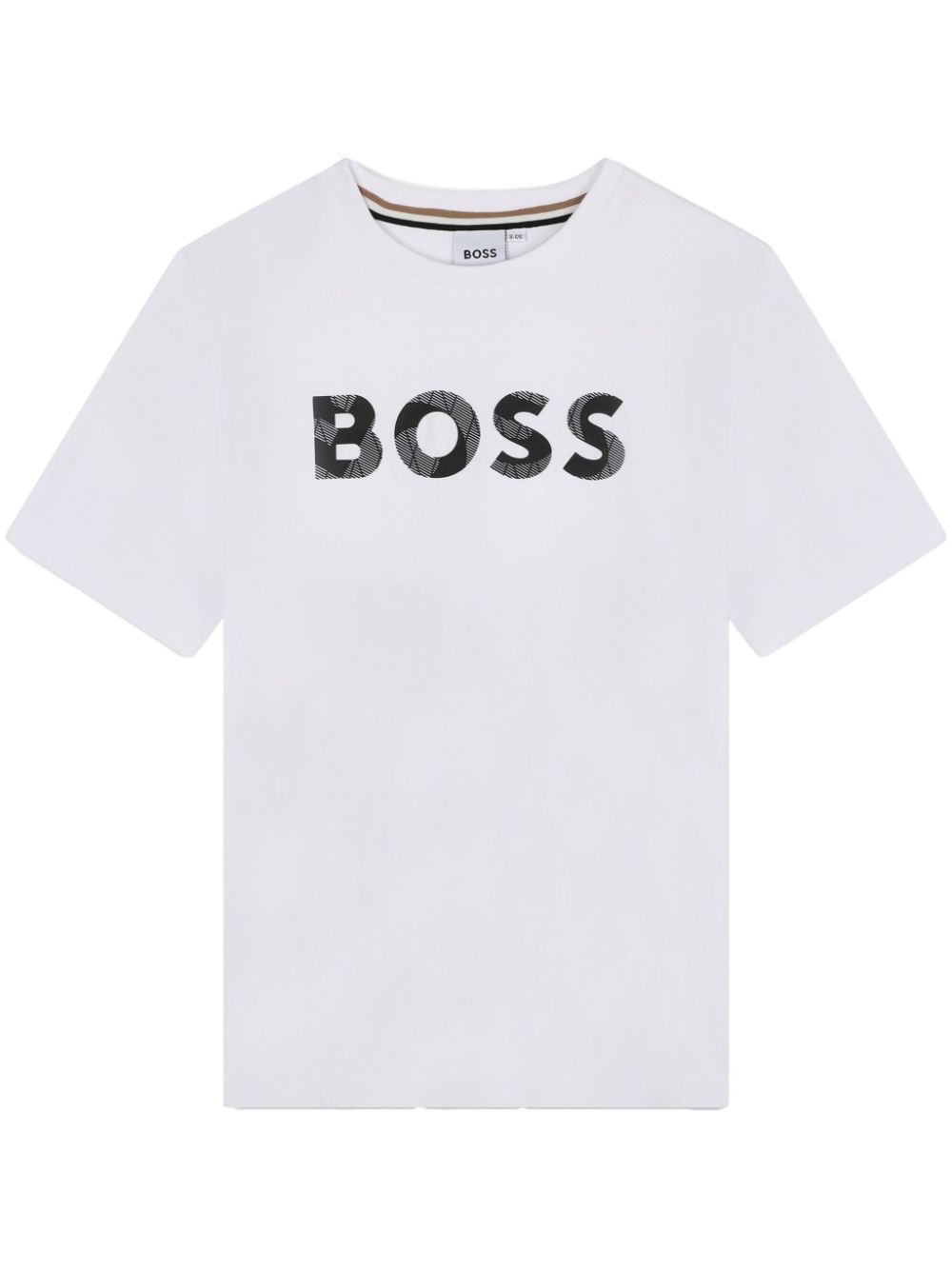 Shop Bosswear Logo-print Cotton T-shirt In White