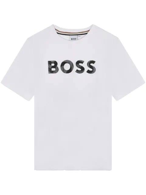 BOSS Kidswear logo-print cotton T-shirt 