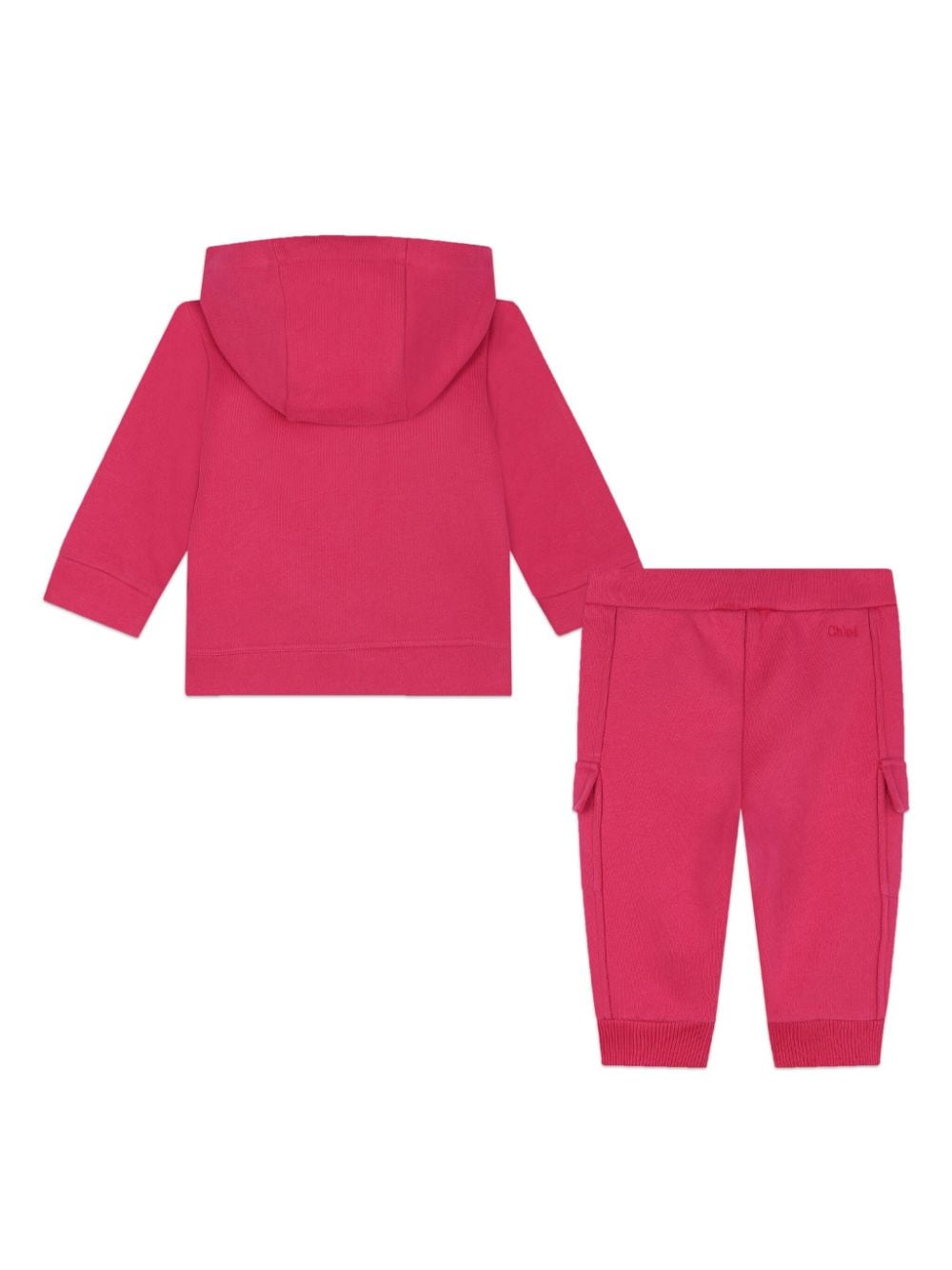 Chloé Kids Trainingspak met geborduurd logo en capuchon - Rood