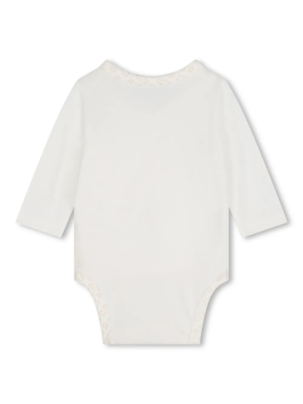 BOSS Kidswear Red Panda romper muts en slabbetje Wit