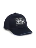 BOSS Kidswear logo-patch baseball cap - Blue