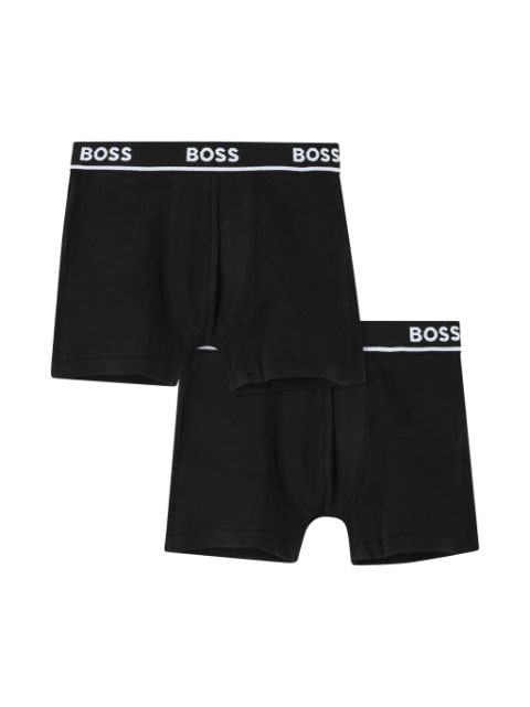 BOSS Kidswear logo-waistband boxers (pack of two)