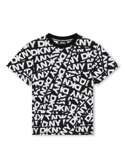 Dkny Kids playera con franja del logo