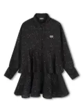 Dkny Kids layered space-print dress - Black