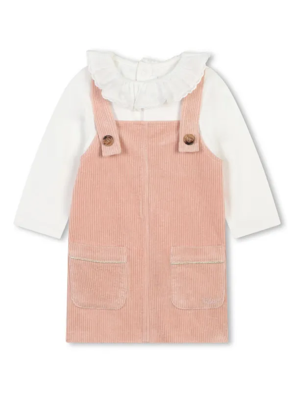 Chloé Kids オーガニックコットン ワンピース セット | ピンク 