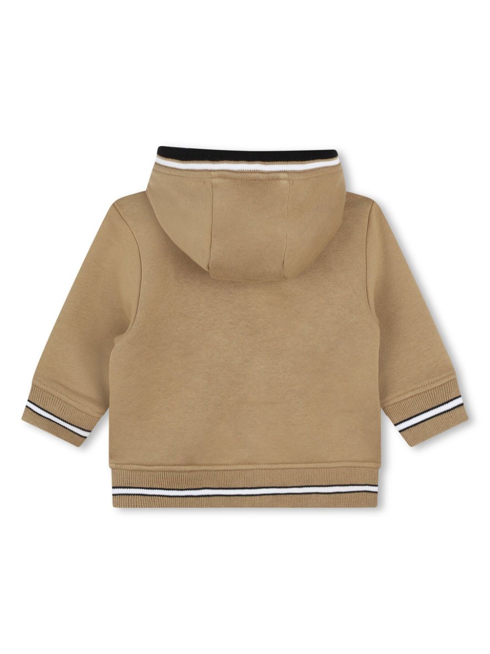 BOSS Kidswear Hoodie met geborduurd logo - Beige