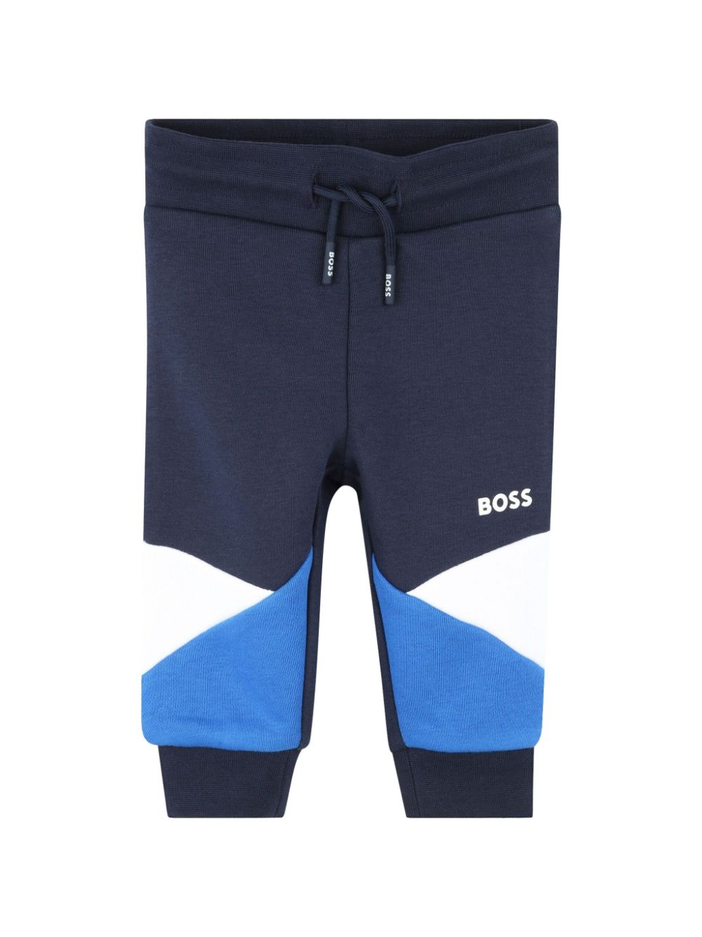 BOSS Kidswear colour-block track pants - Blue