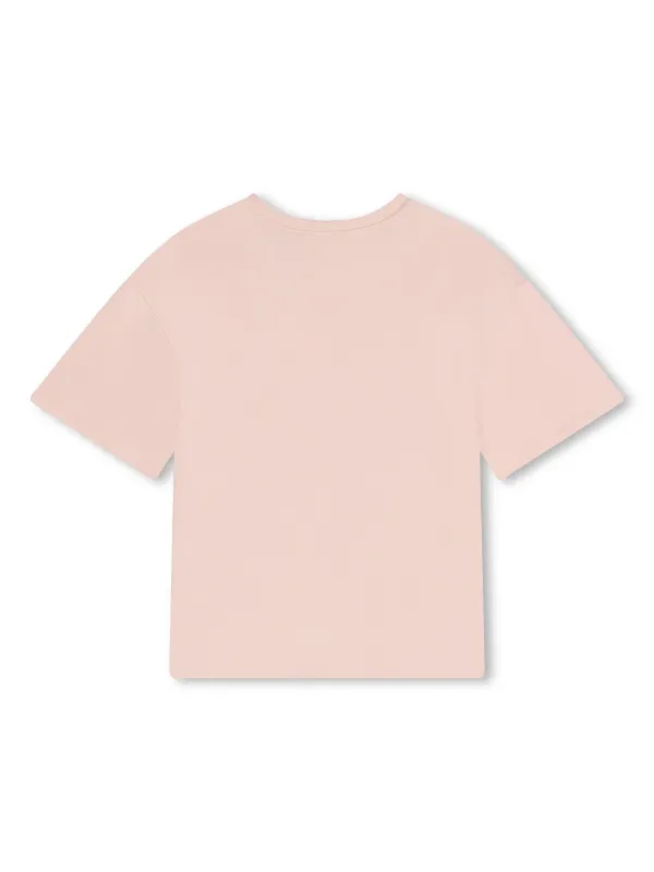 Chloé Kids ロゴ Tシャツ | ピンク | FARFETCH JP