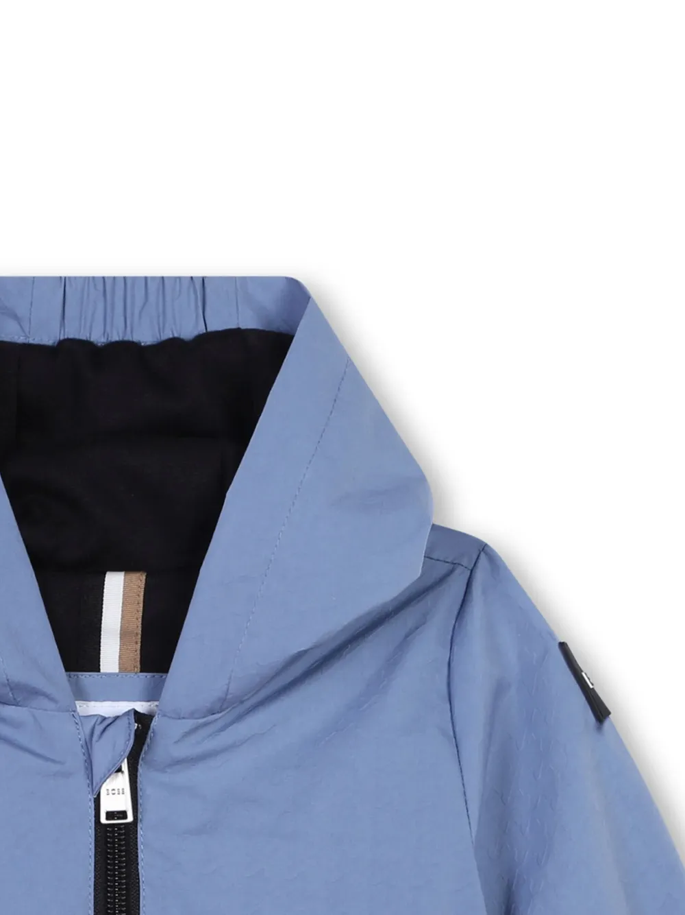 BOSS Kidswear Regenjas met capuchon Blauw