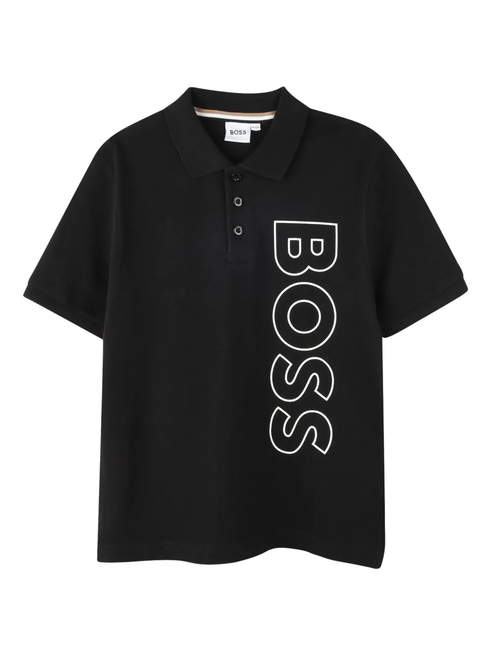 Boss Kidswear Short Sleeve Polo Shirt Kids Cotton 14 Black