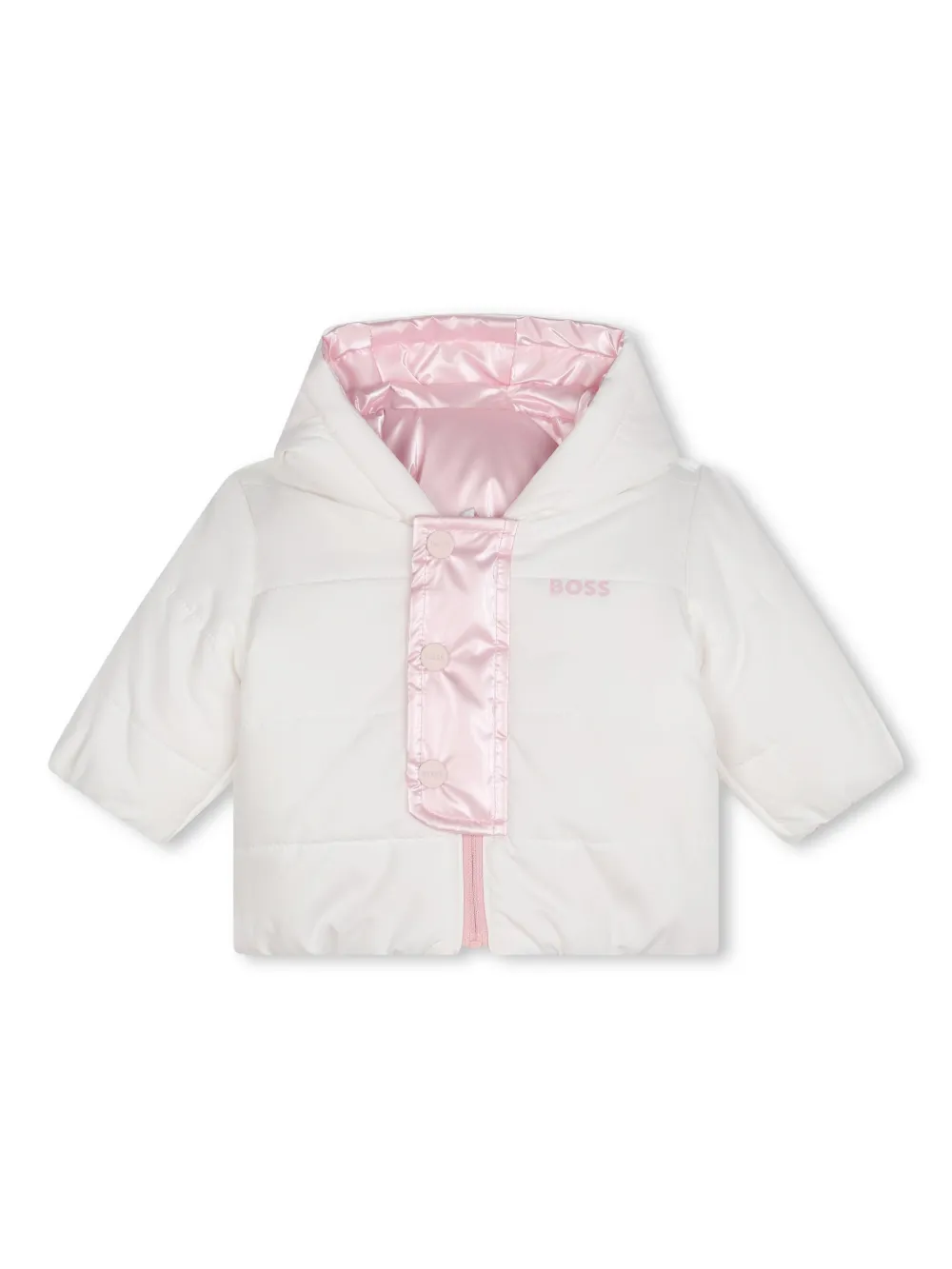 BOSS Kidswear Omkeerbaar donsjack Roze