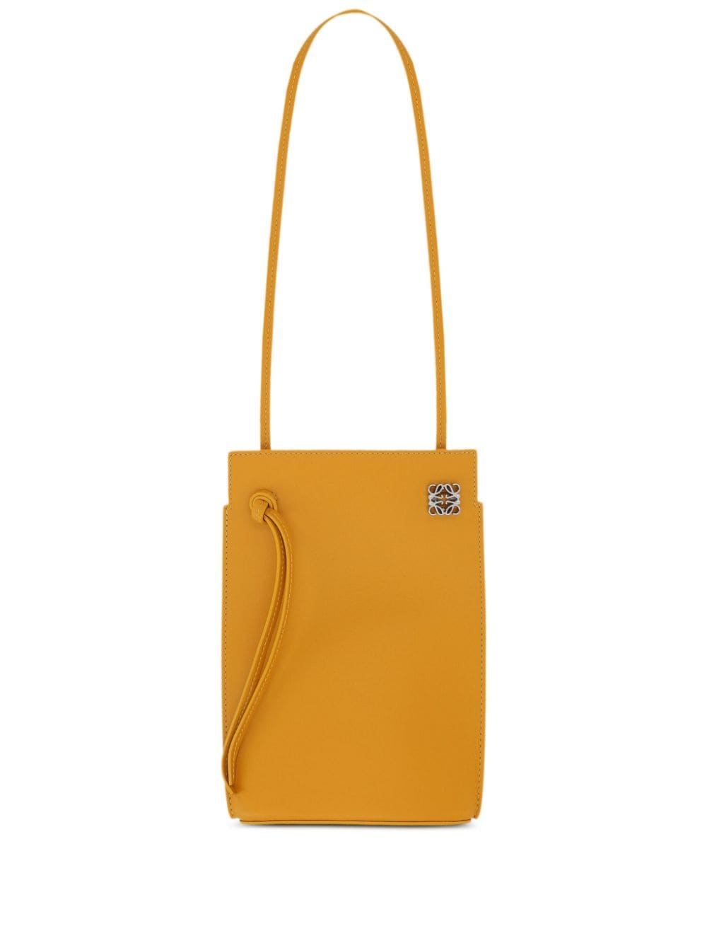 Loewe Dice Pocket Leather Shoulder Bag In Orange