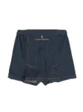 The Animals Observatory Shrimp logo-embroidered skorts - Blue