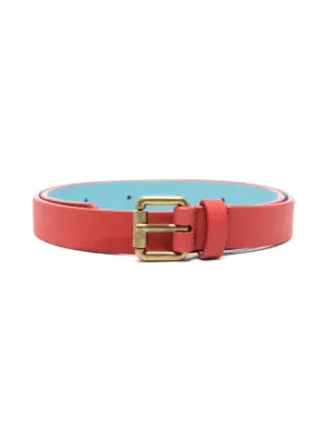 The Animals Observatory Ibis Leather Belt | Red | FARFETCH KW