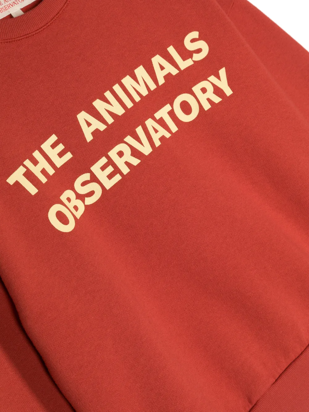 The Animals Observatory Leo katoenen sweater Rood