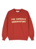 The Animals Observatory Leo cotton sweatshirt - Red