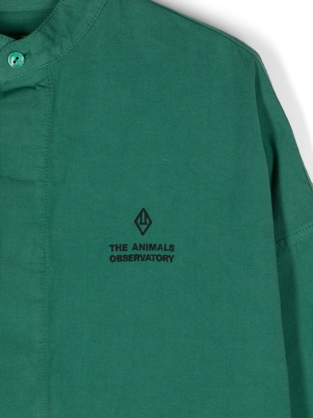 The Animals Observatory Jumpsuit met geborduurd logo en print Groen