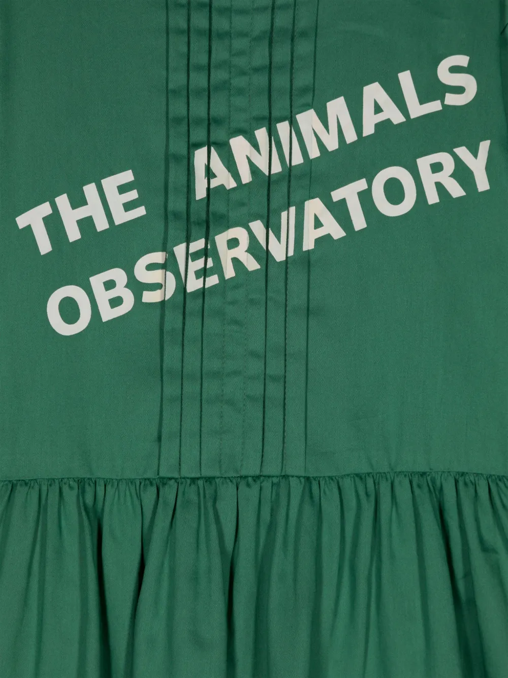 The Animals Observatory Tortiose jurk met logoprint Groen