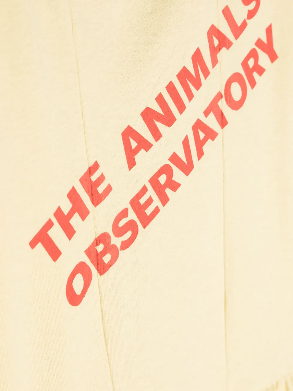 The Animals Observatory Walrus jurk met logoprint Geel