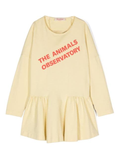 The Animals Observatory Walrus logo-print dress