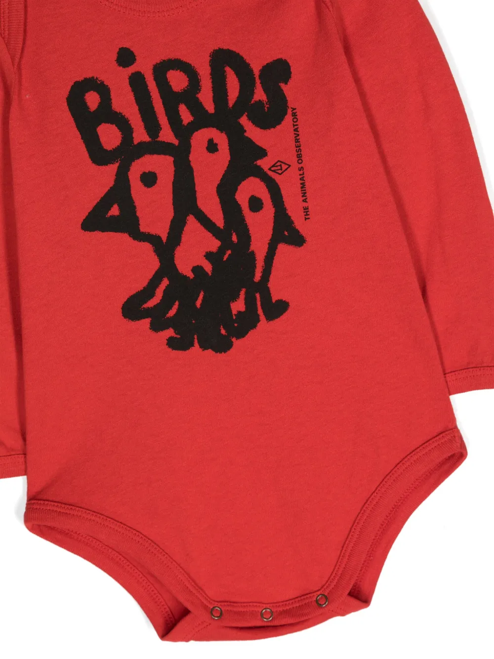 The Animals Observatory Romper met lange mouwen Rood