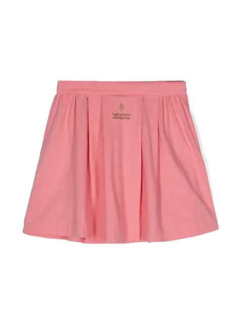 The Animals Observatory Turkey logo-embroidered mini skirt